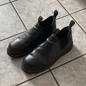 Men's Georgia Romeo Brown steel toe low Leather Slip-On boots